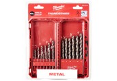 MILWAUKEE Satz Metallbohrer 1-10 mm HSS-G ThunderWeb 19 Stück, 4932493869