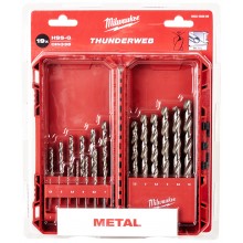 MILWAUKEE Satz Metallbohrer 1-10 mm HSS-G ThunderWeb 19 Stück, 4932493869