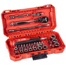 Milwaukee 1/4” Ratschen-, Steckschlüssel und Bit-Set 4932498381