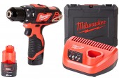 Milwaukee M12 BPD-202C Akku-Kompakt-Schlagbohrschrauber (12V/2x2,0Ah) 4933441940