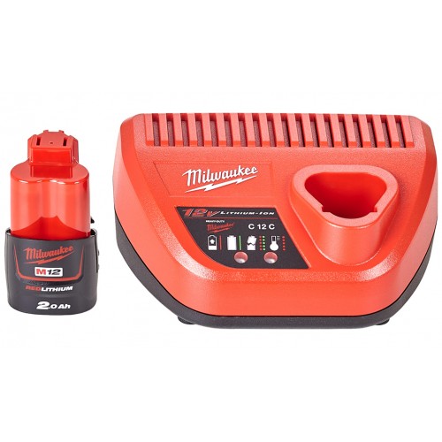 Milwaukee M12 NRG-201 Starterset 4933451900 Milwaukee M12 NRG-201 Starterset 4933451900