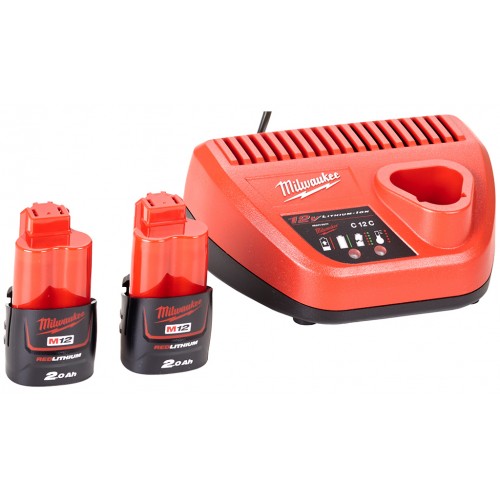 Milwaukee M12NRG-202 Starter Kit (12V/2x2,0Ah) 4933459209