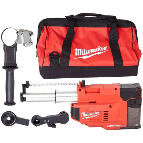 Milwaukee M12 UDEL-0B Akku-Absaugsystem, ohne Akku, Werkzeugtasche 4933471460
