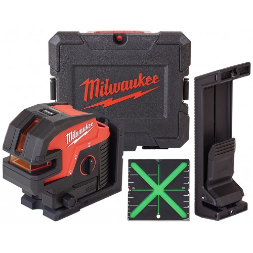 Milwaukee M12 CLL4P-0C Kreuzlinienlaser mit vier Lotpunkten, ohne Akku, Koffer 4933479202 Milwaukee M12 CLL4P-0C Kreuzlinienlaser mit vier Lotpunkten, ohne Akku, Koffer 4933479202