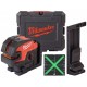 Milwaukee M12 CLL4P-0C Kreuzlinienlaser mit vier Lotpunkten, ohne Akku, Koffer 4933479202