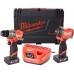 Milwaukee M12 FUEL Starter-Kit M12FPP2X2-402X: M12 FPD2-0 + FCIWF12G3 (12V / 2x 4,0Ah)