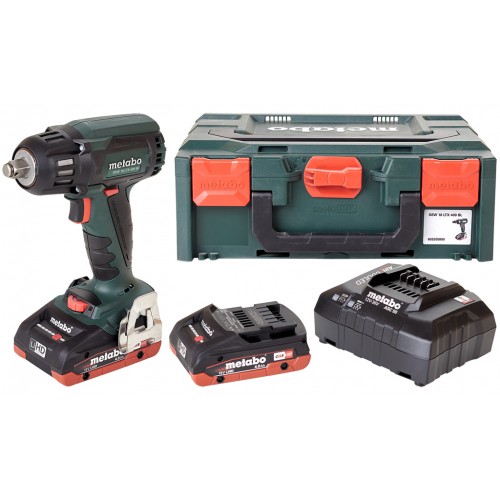 Metabo SSW 18 LTX 400 BL Akku-schlagschrauber, 18V 2X4.0 Ah, MetaBOX 602205800