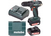 Metabo BS 14,4 Akku-Bohrschrauber (2x14,4 V/2,0 Ah) Kunststoffkoffer 602206540