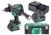 HiKOKI DS18DCWPZ Akku Bohrschrauber (18V/2x 5,0Ah)