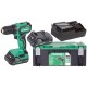 HiKOKI DS18DDWRZ Akku Bohrschrauber Set (18V/2x 2,0Ah)