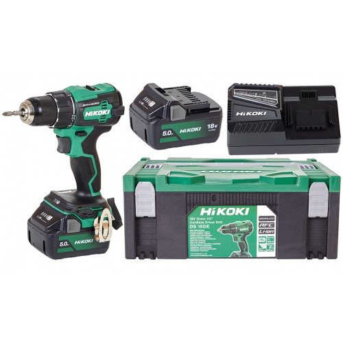 HiKOKI DS18DEWFZ Akku-Bohrschrauber (2x5,0Ah/18V)