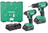 HiKOKI KC18DAWAZ Akku-Bohrschrauber Combo-Kit (2x 2,0Ah/18V)