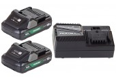 HiKOKI UC18YFSLWEZ Akku- und Ladegerät-Set (18V/2x 4,0Ah)