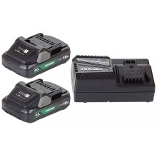 HiKOKI UC18YFSLWEZ Akku- und Ladegerät-Set (18V/2x 4,0Ah)