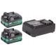 HiKOKI UC18YSL3WHZ Booster Pack 2x 18V 5.0Ah/36V 2.5Ah Akku, mit Ladegerät, Li-Ion