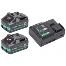 HiKOKI UC36YSL2WAZ Druckerhöhungsanlage 2x Multivolt 36V 4.0Ah/18V 8.0Ah Li-Ion+Schnellla