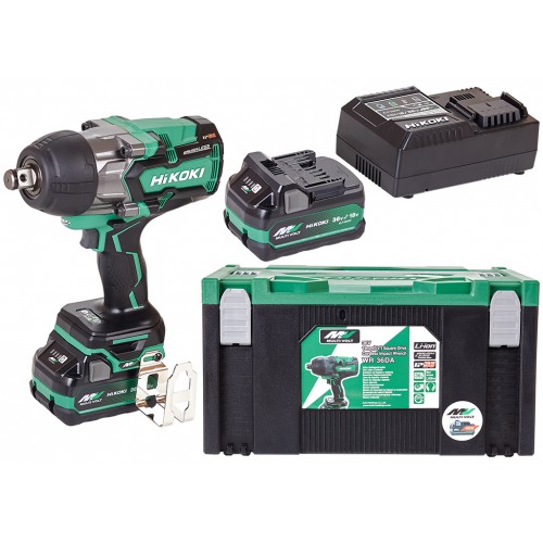HiKOKI WR36DAWRZ Akku Schlagschrauber (3/4"/1100Nm) Multi Volt (2x2,5Ah/36V) Hit BOX 3 HiKOKI WR36DAWRZ Akku Schlagschrauber (3/4"/1100Nm) Multi Volt (2x2,5Ah/36V) Hit BOX 3