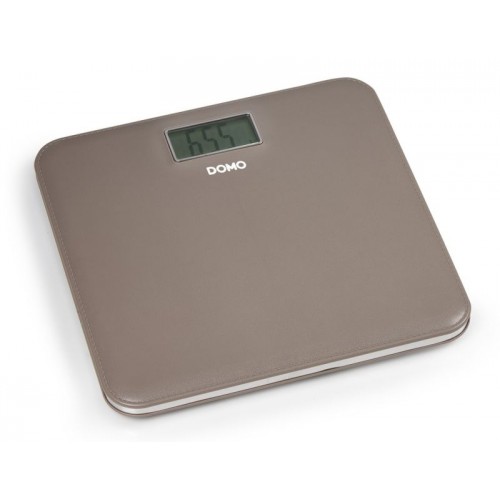DOMO Personenwaage Leatherlook hell braun DO9160W DOMO Personenwaage Leatherlook hell braun DO9160W