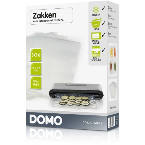 DOMO 50 Stück Vakuumierbeutel für Vakuumierer Folienschweißgeräte, 50 Stk. DO327L-BAG22 DOMO 50 Stück Vakuumierbeutel für Vakuumierer Folienschweißgeräte, 50 Stk. DO327L-BAG22