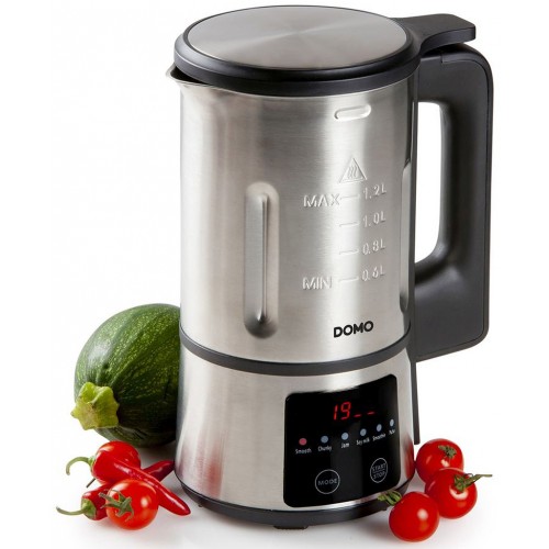 DOMO My Soup Express Suppenbereiter Edelstahl 1,2l, 900W DO727BL