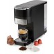 DOMO Kaffeemaschine 4-in-1 ür Pads und Kapseln – schwarz DO748K