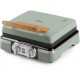 DOMO Waffeleisen 4×7 mit Thermostat und Timer – grün DO9279W
