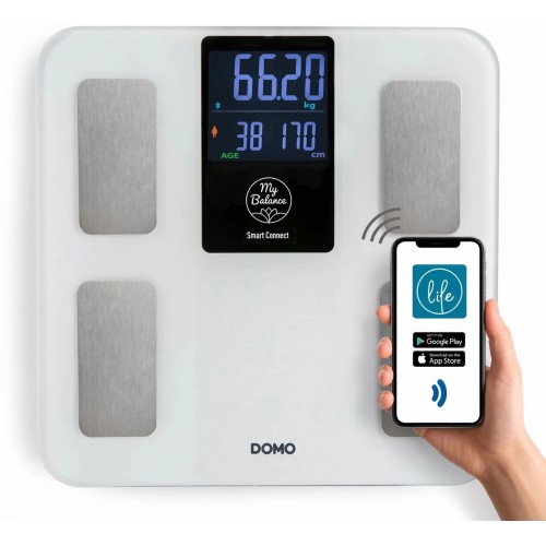 DOMO My Balance Intelligente digitale Personenwaage DO9305W