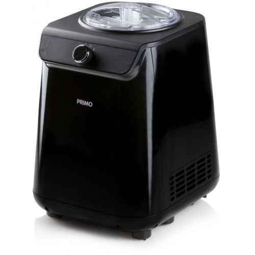 PRIMO Eismaschine mit Kompressor - schwarz 1,2l/135W PR404IM