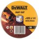 DeWALT DT3507-QZ Trennscheibe Edelstahl flach 125 mm x 1.0 mm 10 Stück/Dose