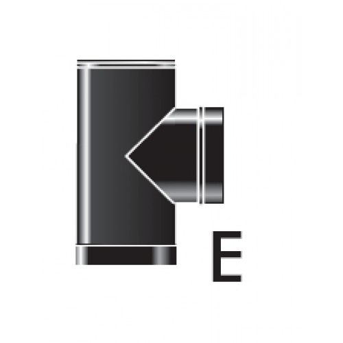 T-Stück 80 schwarz ETF90/80N T-Stück 80 schwarz ETF90/80N