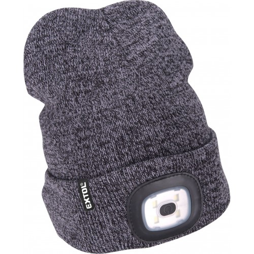 EXTOL LIGHT Kappe mit Stirnlampe 4x45lm,USB-Aufladung,grau/schwarz, Universalgröße 43462 EXTOL LIGHT Kappe mit Stirnlampe 4x45lm,USB-Aufladung,grau/schwarz, Universalgröße 43462