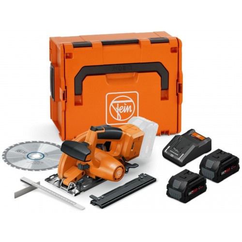 FEIN F-IRON Cut 57 AS Set Kompakte Akku-Handkreissäge für Metall (18V/2x8,0Ah) 71360462
