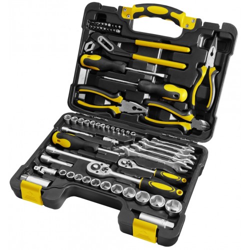 FIELDMANN FDG 5003-65R Werkzeugset 1/4 "und 3/8", 65-tlg. 50001387