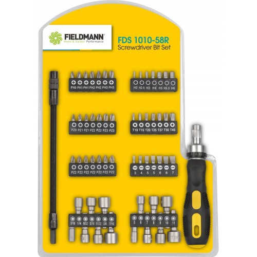 FIELDMANN FDS 1010-58R Bit-Satz mit Schraubendreher 50001184 FIELDMANN FDS 1010-58R Bit-Satz mit Schraubendreher 50001184