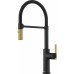 Franke FG 4768.504 MARIS STRIPES SEMI PRO Küchenarmatur, matt schwarz/gold 115.0747.679