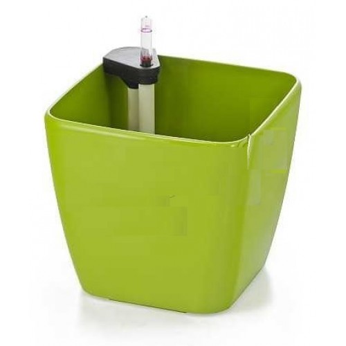G21 Blumentopf mit Wasserspeicher Cube grün 22 cm 6392412
