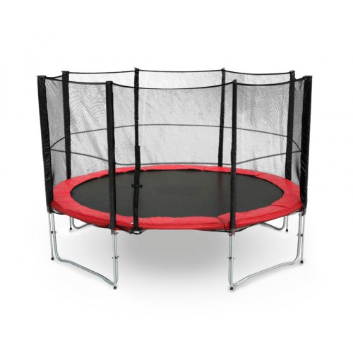 G21 Trampolin mit Sicherheitsnetz 305 cm rot 6904262