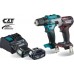 Makita HF2108-4 Akku-Bohrschrauber DF333DNX12 + Schlagschrauber in rot DTD171ZAR