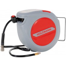 HOLZMANN Druckluft-Schlauchtrommel mit Selbstaufroller, 15 m, LSR15AIR