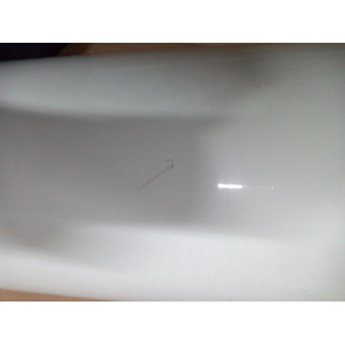 B-WARE Blumenvase TUBUS SLIM SHINE 27 L Blumentopf inkl. Einsatz Pflanzsäule glänzend weiß