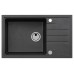 ALVEUS INTERMEZZO 130 Granitspüle, 780 x 480 mm, schwarz