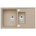 ALVEUS INTERMEZZO 70 Granitspüle, 780 x 480 mm, beige