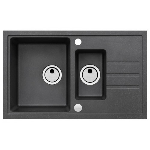 ALVEUS INTERMEZZO 70 Granitspüle, 780 x 480 mm, schwarz