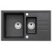 ALVEUS INTERMEZZO 70 Granitspüle, 780 x 480 mm, schwarz