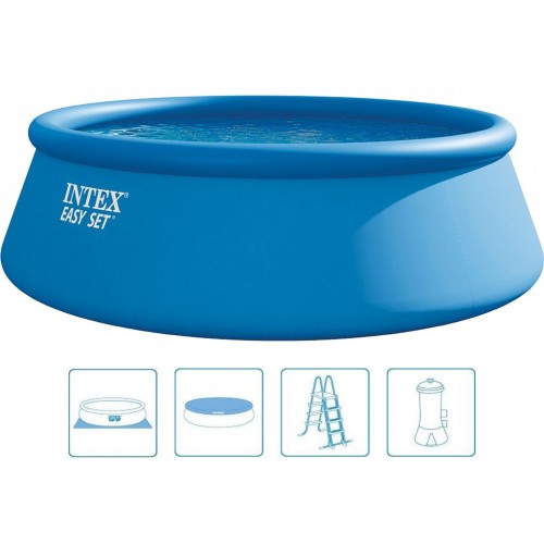 INTEX Easy Set Pool Schwimmbecken 457 x 122 cm mit kartuschenfilteranlage 26168GN