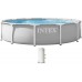 INTEX PRISM FRAME Rundpool 366 × 76 cm mit Kartuschenfilteranlage 220–240V 26712ND