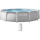 INTEX PRISM FRAME Rundpool 366 × 76 cm mit Kartuschenfilteranlage 220–240V 26712ND