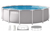 INTEX PRISM FRAME Rundpool 427 × 107 cm mit Kartuschenfilteranlage 220–240V 26720ND