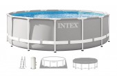 INTEX PRISM FRAME Rundpool 427 × 107 cm mit Kartuschenfilteranlage 220–240V 26720NP