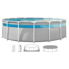 INTEX PRISM FRAME CLEARVIEW Rundpool 427 × 107 cm mit Filteranlage 220–240V 26722ND